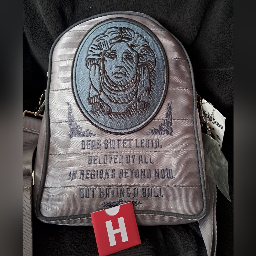 RARE Harveys Haunted Mansion Madame Leota Gravestone Convertible Bacpack/Purse